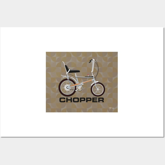 Raleigh Chopper MK2, Quicksilver Wall Art by Tunstall